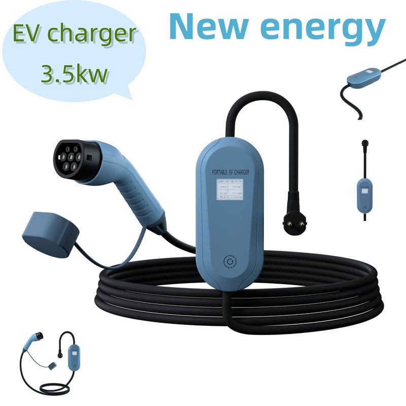 Estação de carregamento de energia elétrica portátil azul 3.5kw Carregador de energia elétrica móvel para uso na estrada