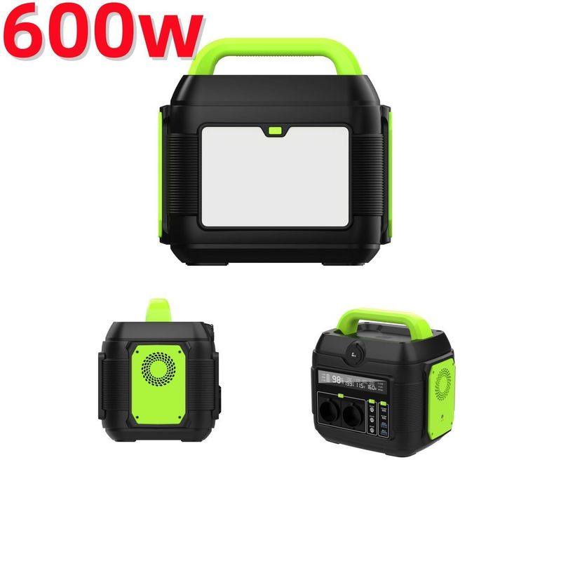 600W Bateria Quente de Lítio Ferro Fosfato Estação de Energia Portátil Gerador Solar com 1