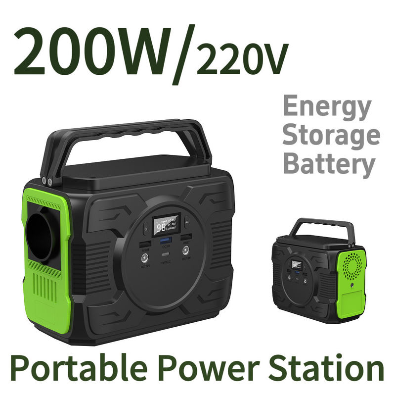 Banco de energia externo de 200 W com bateria de iões de lítio e tensão de saída AC 110/220V-50Hz/60Hz