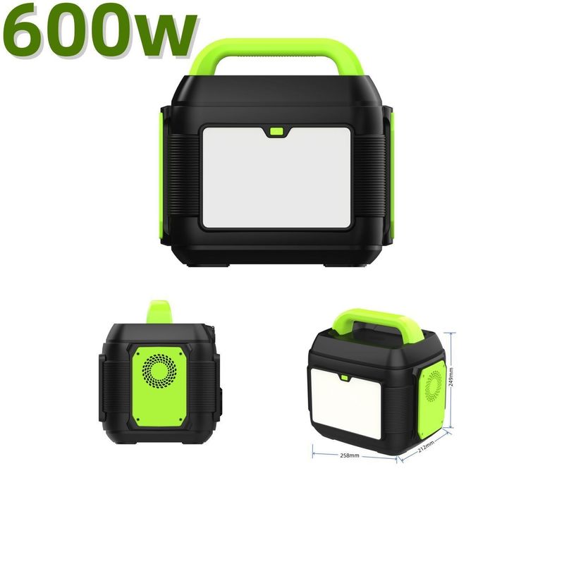 Estação de energia portátil 2024 Mini gerador solar de 600W com capacidade nominal de 576wh
