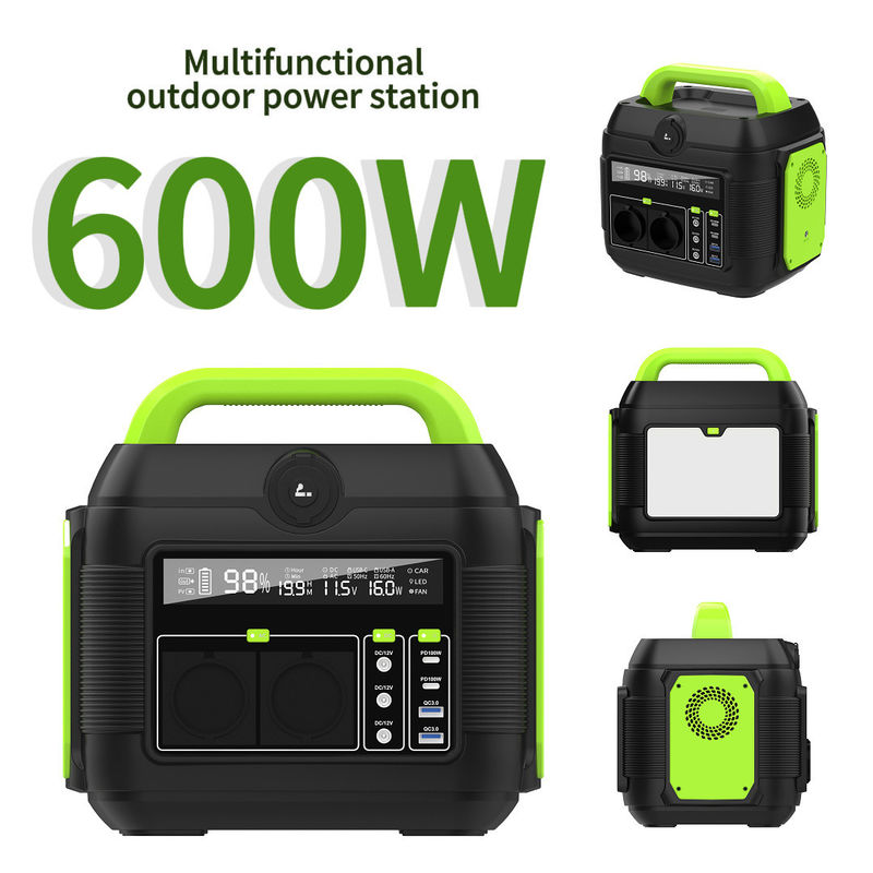 Estação de energia portátil 600W 561wh Bateria de lítio para acampamento no mercado da América do Norte