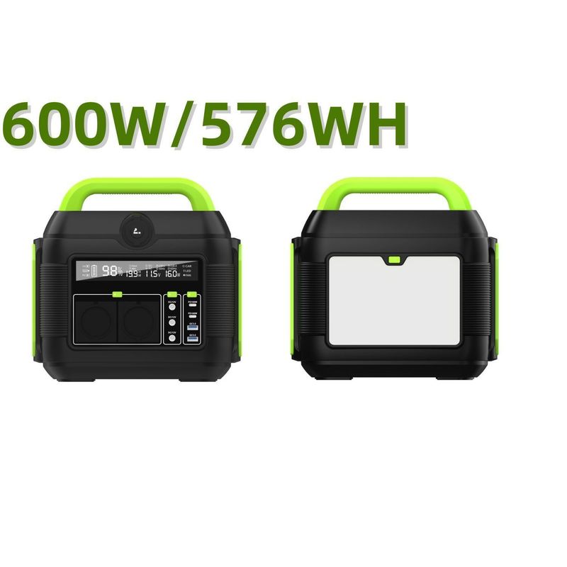 MPPT 600W AC110V AC220V Bateria de lítio Estação de energia solar portátil para caminhadas de RV