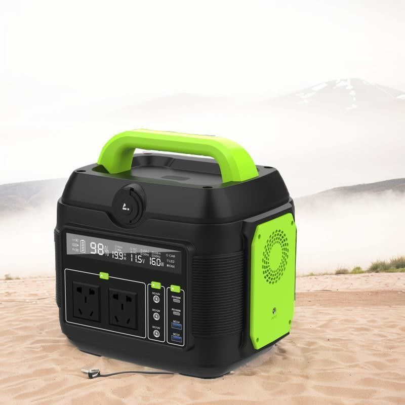 Gerador de emergência portátil de alta potência de 600W reciclável para carregamento exterior e doméstico
