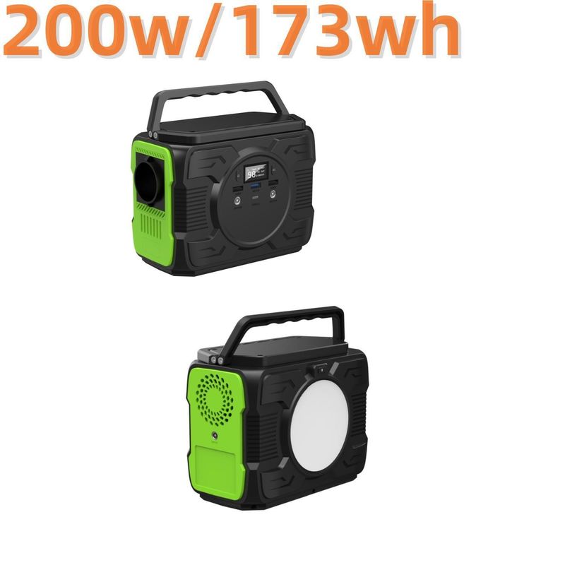 Estação de energia de acampamento de 200W Gerador solar recarregável Sistema de energia para a América do Sul