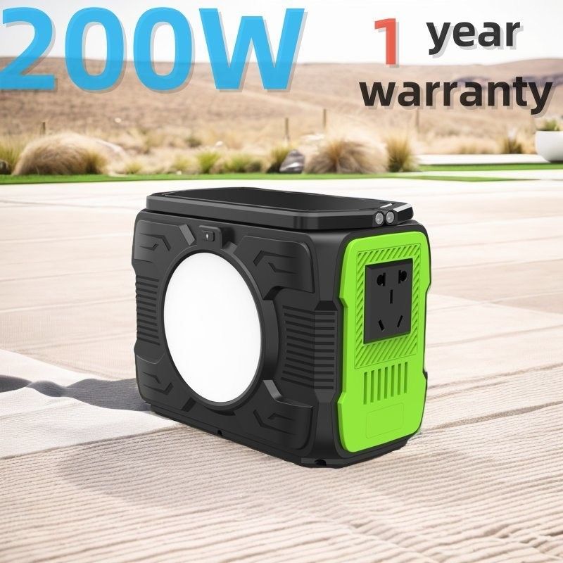 200W173wh Acampamento Bateria de lítio móvel Gerador solar Fornecimento de energia para trabalho remoto