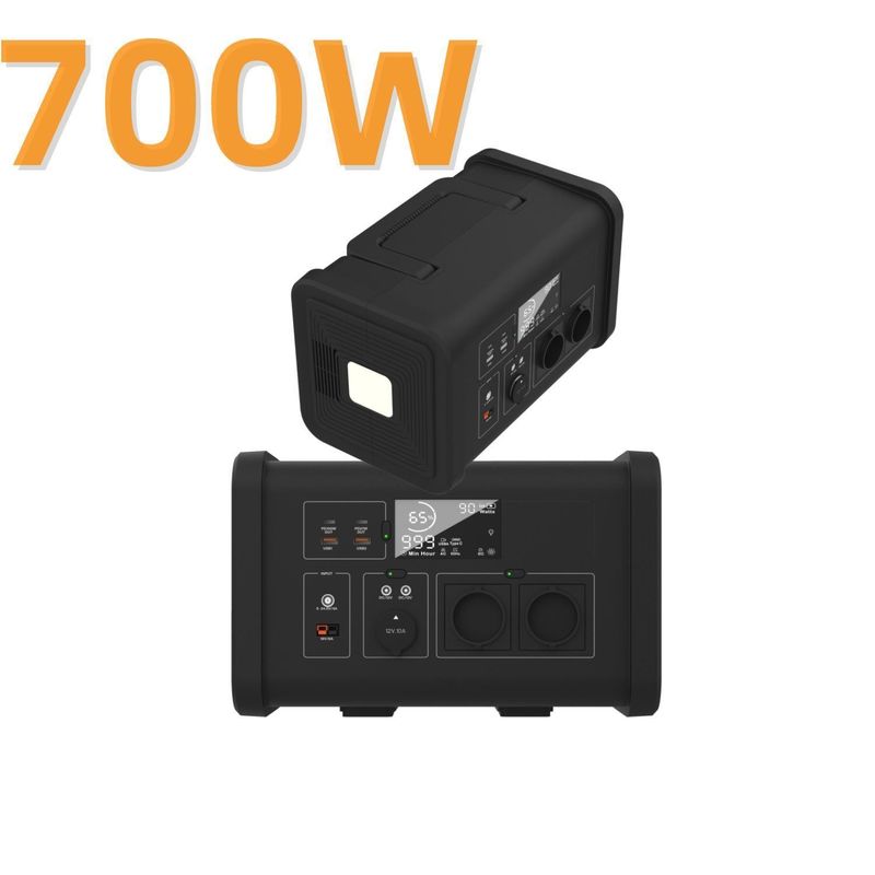 200W 300W 600W 700W Sistema de energia solar para casa portátil com armazenamento de energia de varanda e 1
