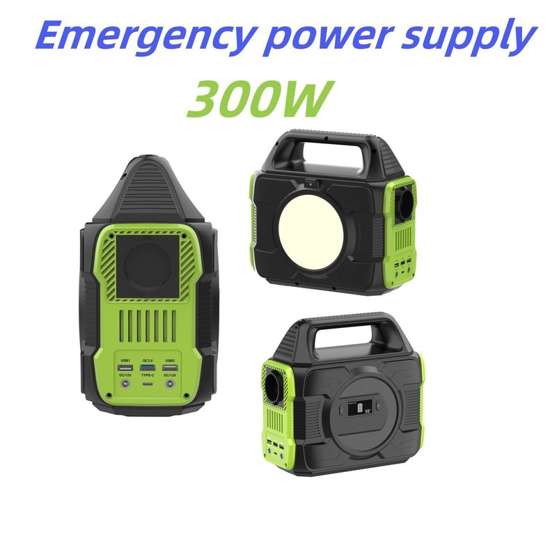 Estação de energia de emergência portátil de 300 W com ecrã de cristal líquido
