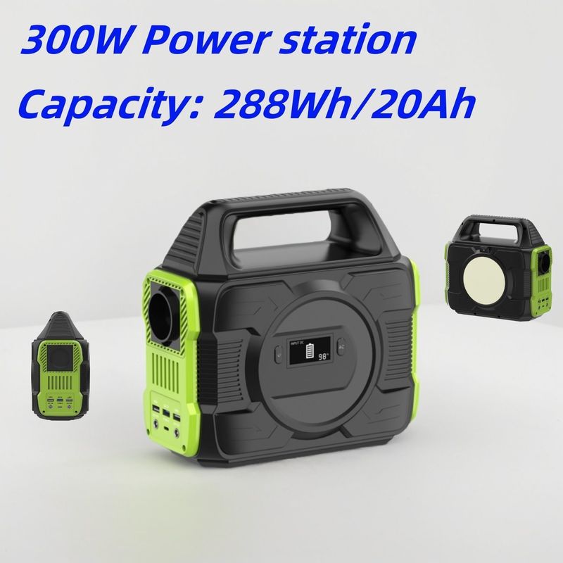 Tecnologia MPPT 300W Soquete de saída AC/DC Estação de energia móvel portátil para balcão Drone e computador