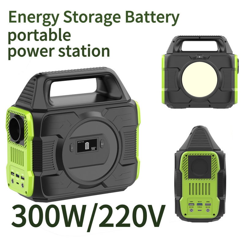 Banco de Energia Solar Portátil 300W Mini Off Grid Sistema de Energia Solar com Bateria de Lítio