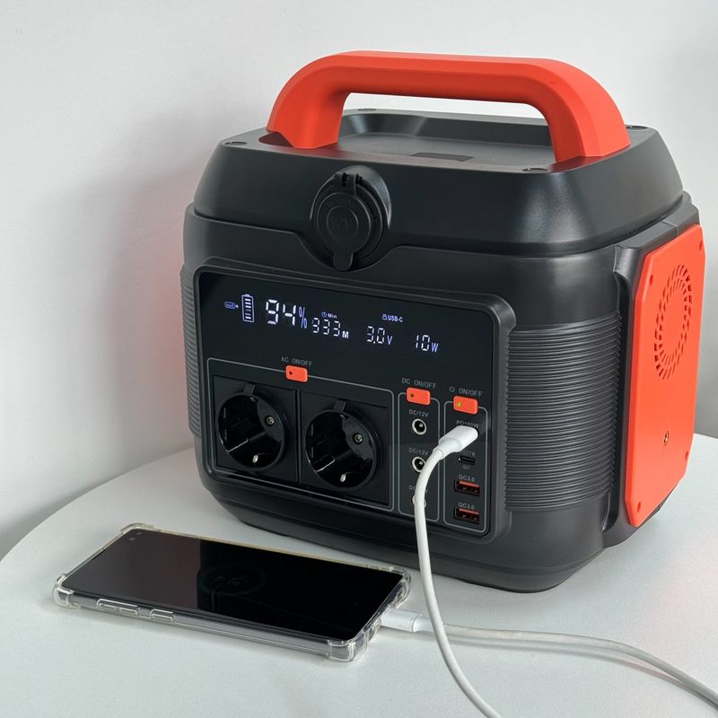 Estação de energia multifuncional de gerador móvel portátil 576wh/600W para balcão RV
