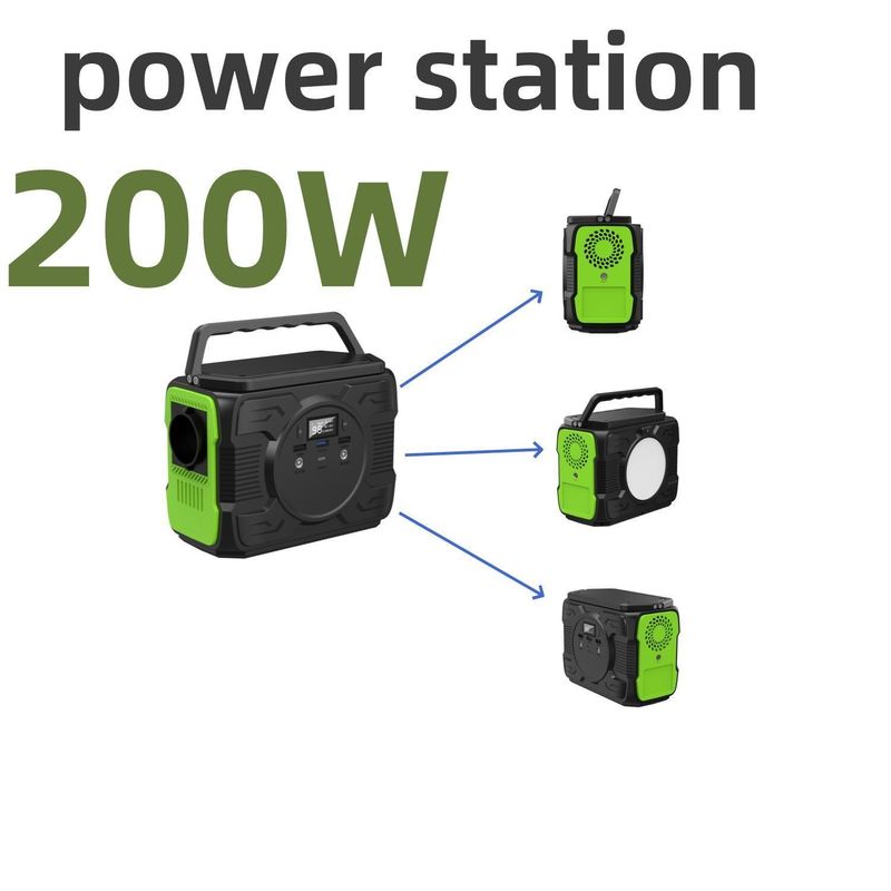 Gerador de armazenamento de energia solar de 200W de energia móvel portátil quente para balcão de emergência RV