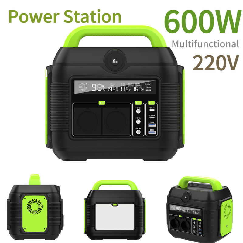 Estação de energia portátil de tomada de corrente AC da UE 600W 576wh Banco de energia para acampamento Personalizavel