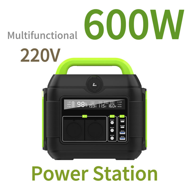 Gerador de inversor de bateria de lítio de 600 W de cor personalizável para estação de energia portátil