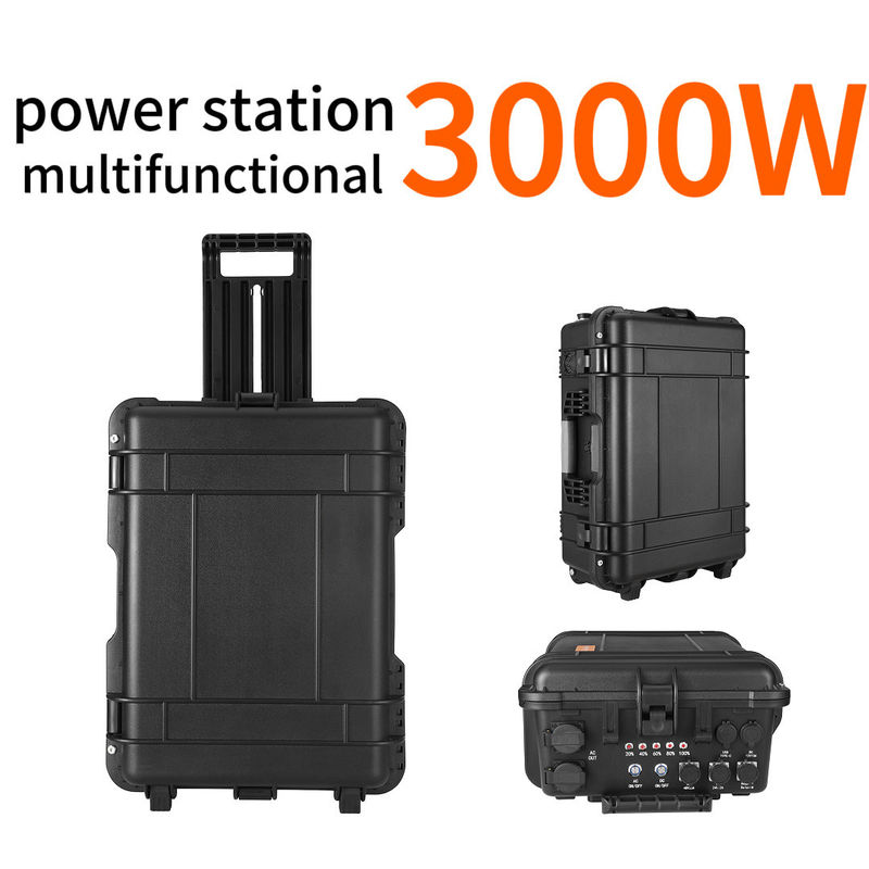 Estação de energia solar de 3000W com painel solar USB/tipo-C 18W Capacidade nominal máxima 3000wh