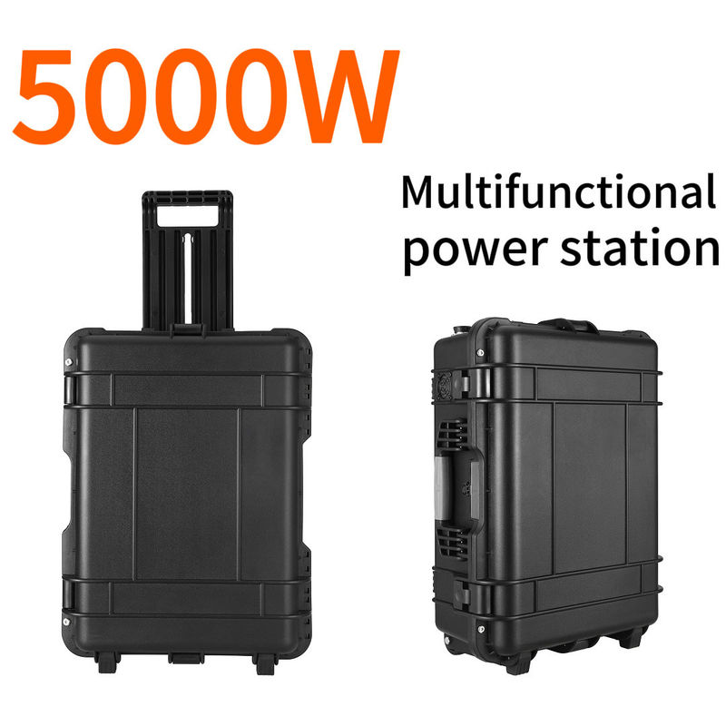 Corrente de saída AC 15A Max 5000W Sistema de armazenamento de energia doméstica para estação de energia portátil