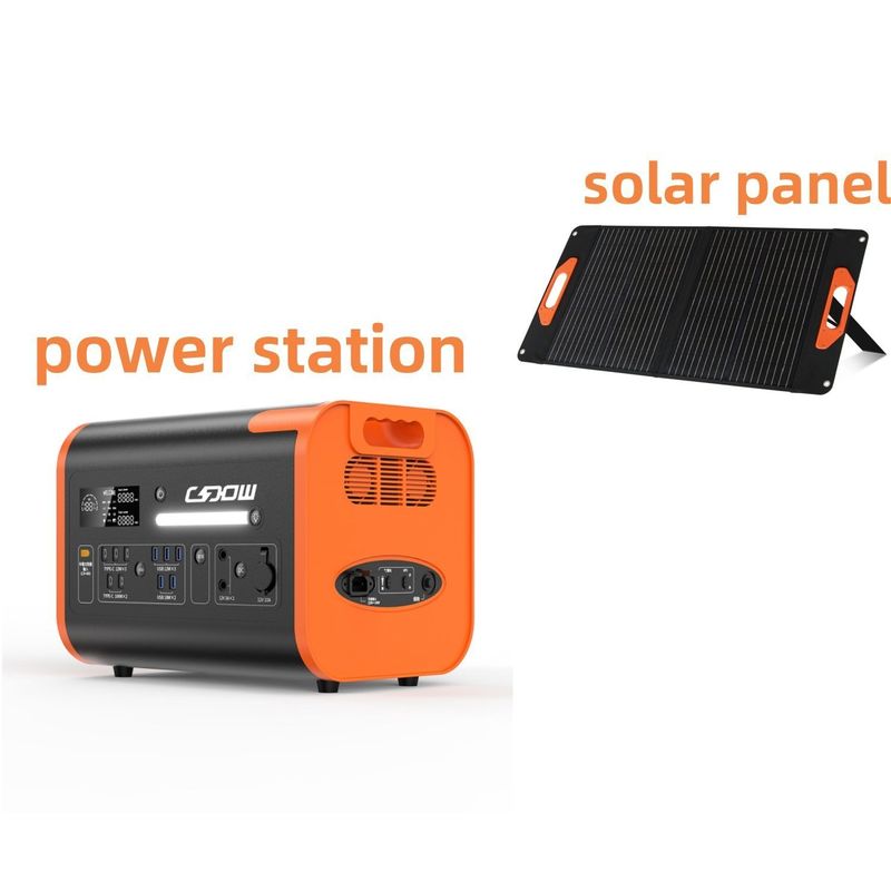 2200W de carregamento super rápido Estação de energia solar portátil gerador solar para casa e emergência