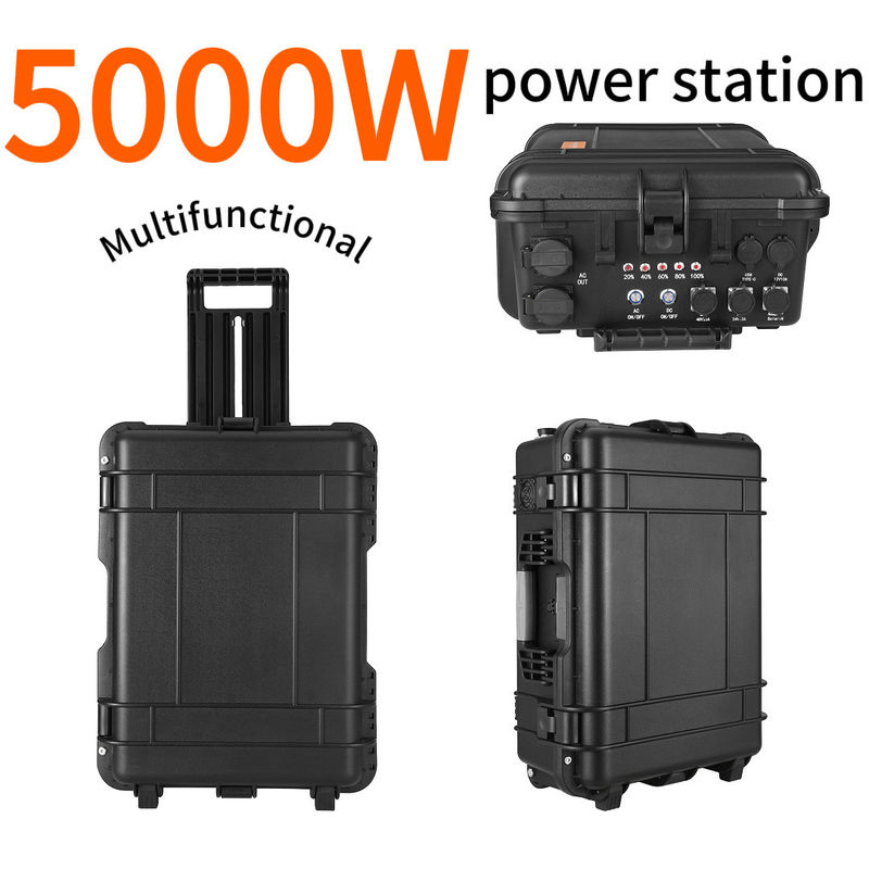 Capacidade nominal 4800wh Banco de energia do gerador solar de acampamento para emergência e ao ar livre