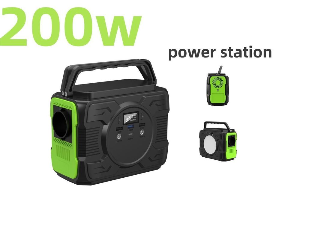 Carregador de telefone recarregável a quente Gerador solar portátil de 200W com cores personalizáveis