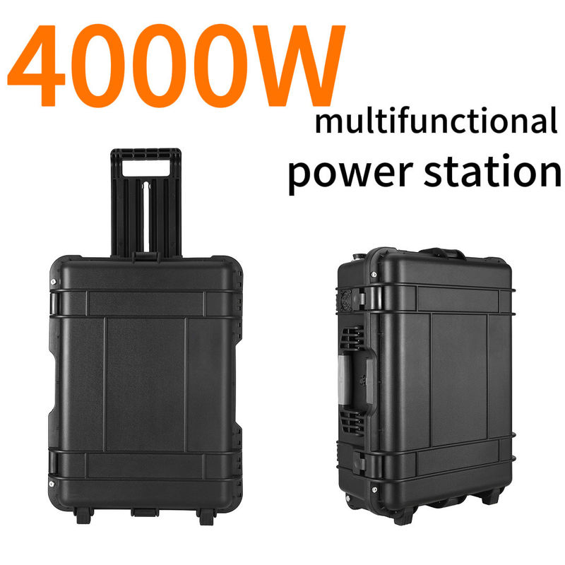 AC Pure Sine Wave Output Waveform 4000W Estação de energia portátil 220V com personalização