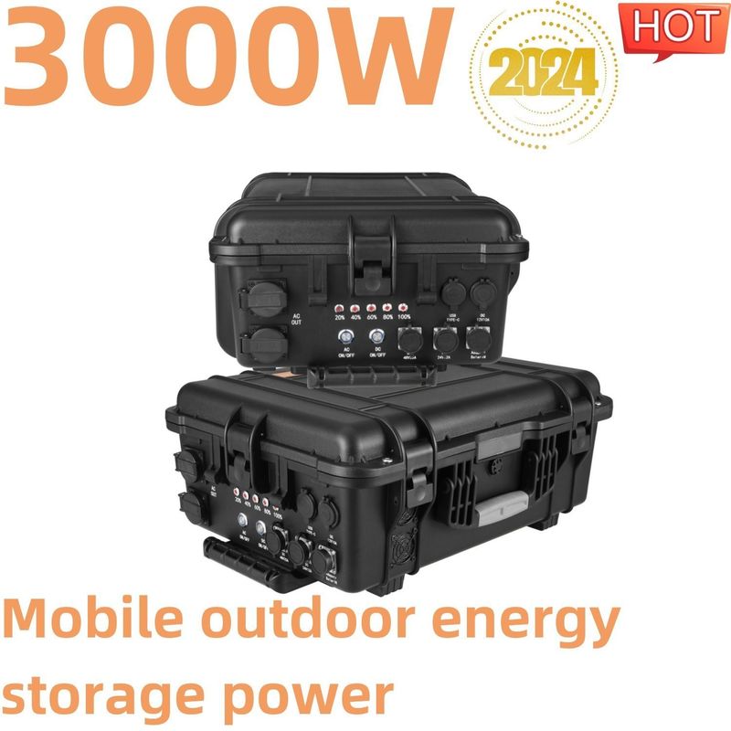 Bateria LiFePO4 Gerador solar portátil de 3000W para backup de emergência e personalização