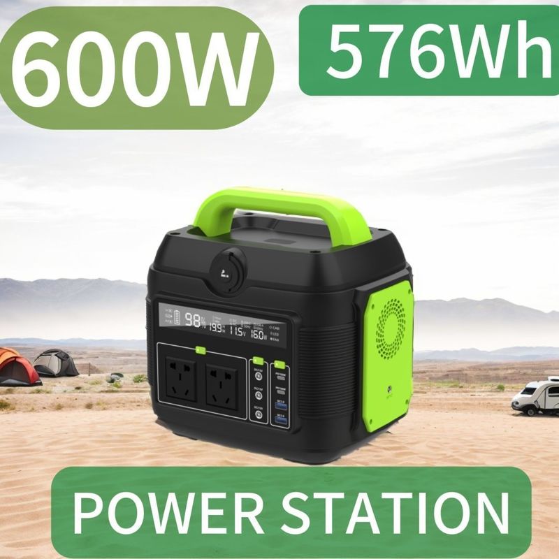 Proteção contra curto-circuito Gerador solar portátil de 600W para energia de emergência de carro de acampamento