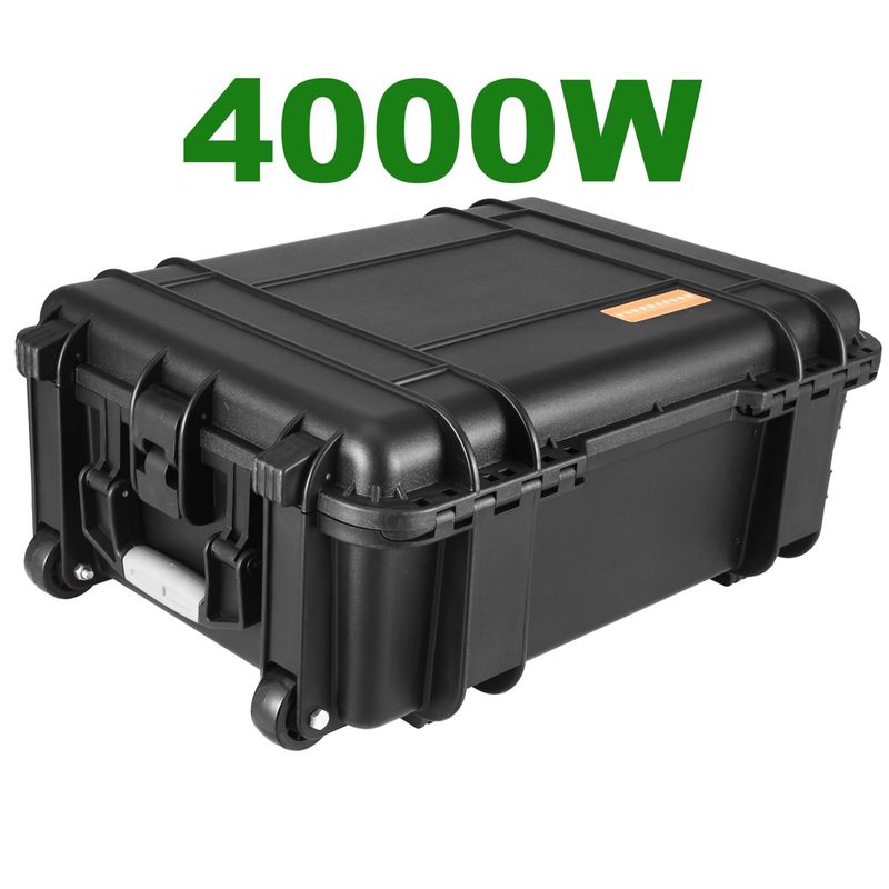 Banco de energia solar para acampamento ao ar livre 500W 4000W 2000W 3000W com carregador de bateria de lítio 110V/220V