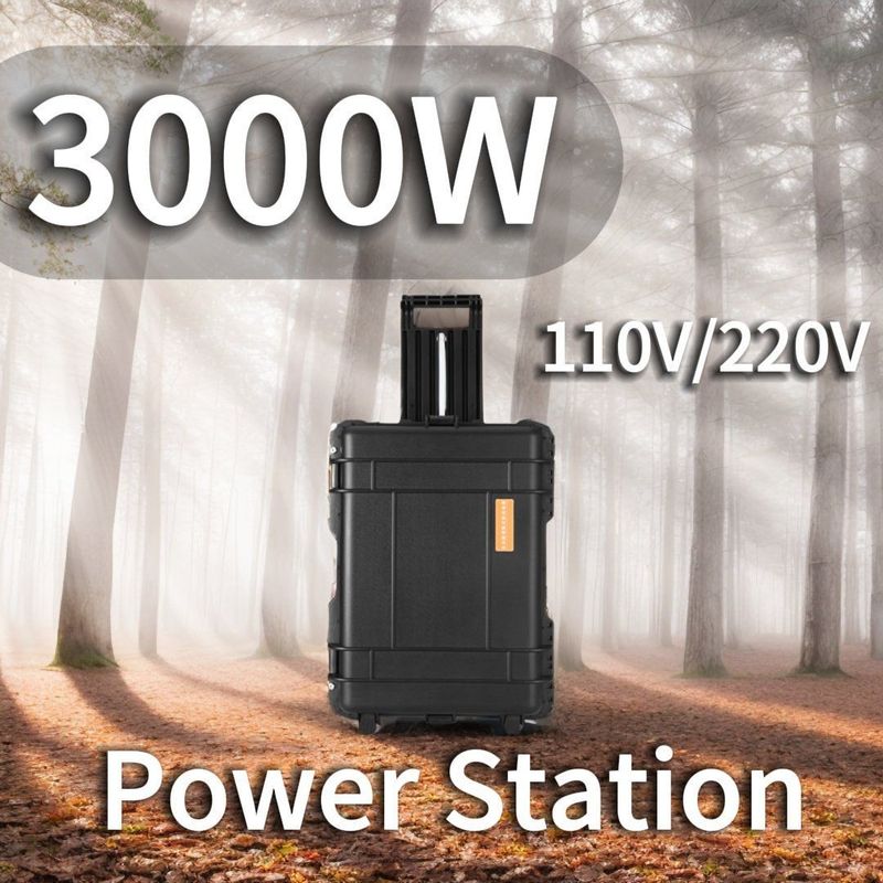 LT-30 Estação de Energia Portátil ao Ar Livre 3000W com barras retráteis e bateria LiFePO4