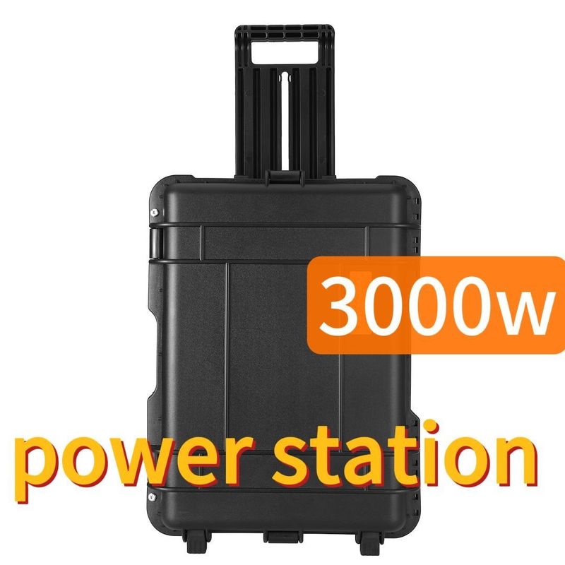 Estação de energia portátil de armazenamento de energia de 3000 W preto personalizável CE.Un38.3 Certificado