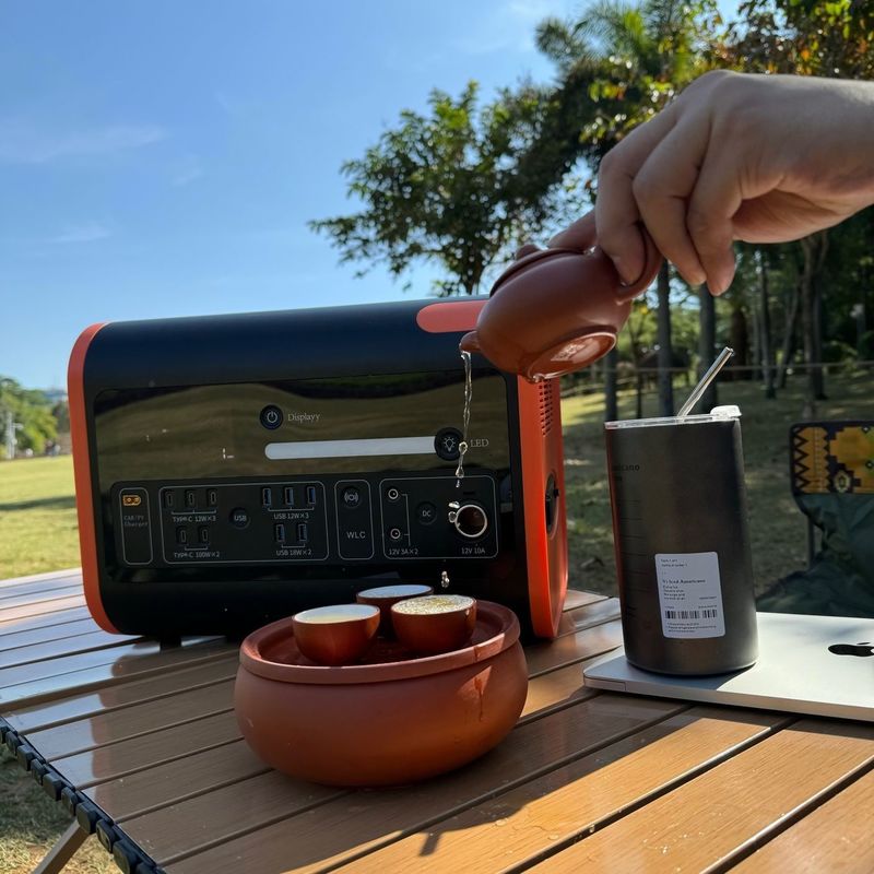 2200W de potência constante O melhor gerador solar para uso interno e externo