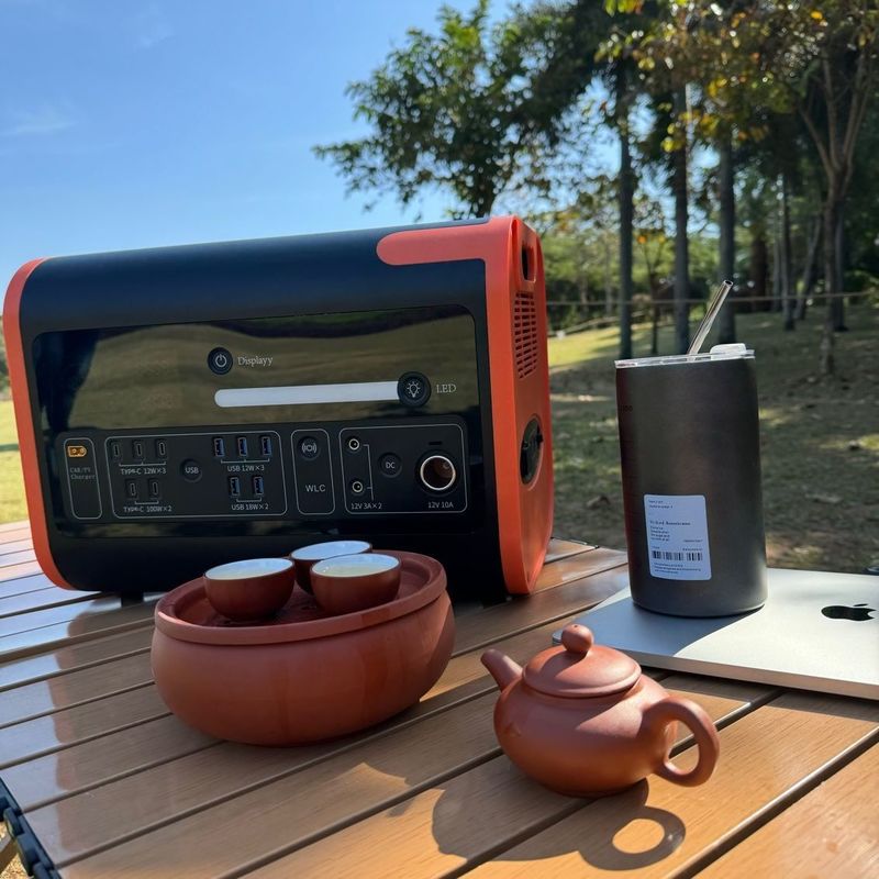 Instalação de energia solar para carregamento externo