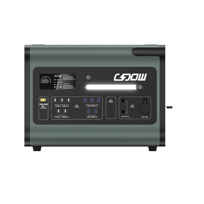 LiFePO4 Bateria de lítio 2200W AC Gerador solar Estação de energia portátil para emergência