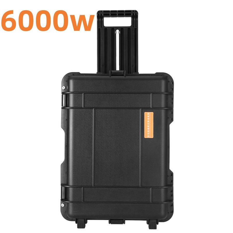 Gerador solar de acampamento de potência máxima de 8000W com vara de puxa manual e USB/tipo-C Max 18W
