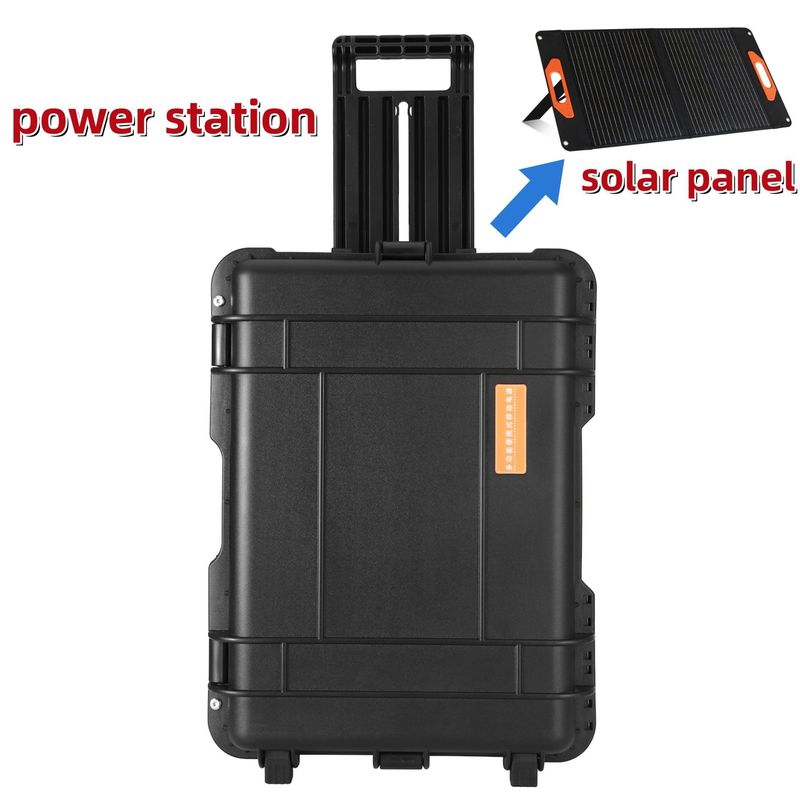 Todas as tomadas de saída AC USB/tipo-C 18W Max 3000W gerador solar para ar livre e acampamento