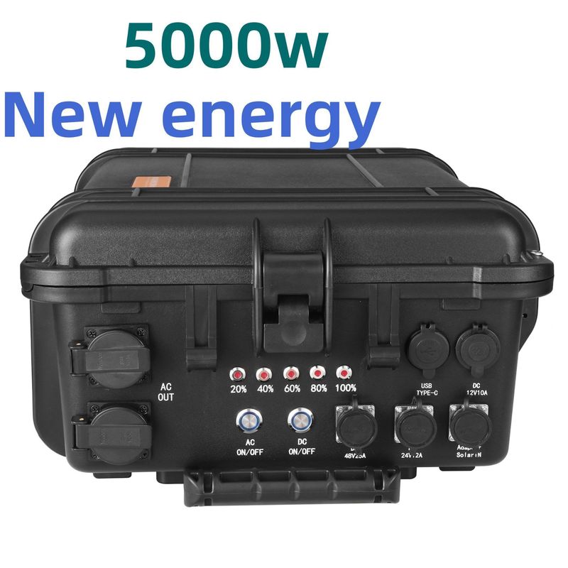 8000W Potência máxima LiFePO4 Bateria de lítio Estação de energia portátil para acampamento ao ar livre