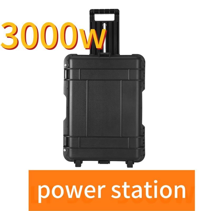 AC Pure Sine Wave Output de alta capacidade 110V/220V Estação de energia para casa ou acampamento ao ar livre