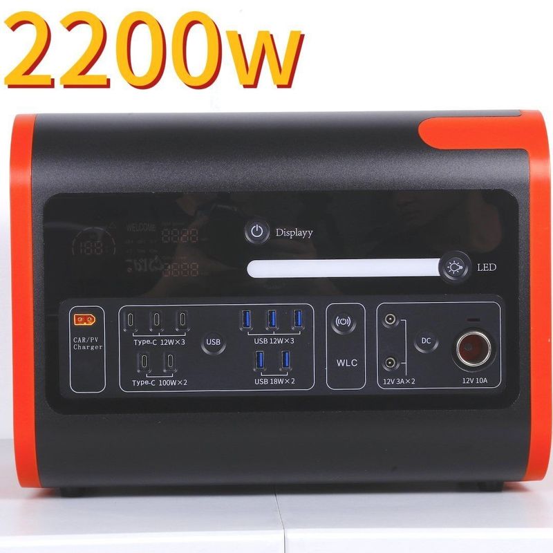 2000W gerador de emergência solar exterior 2048wh fonte de alimentação móvel para o mercado do Japão