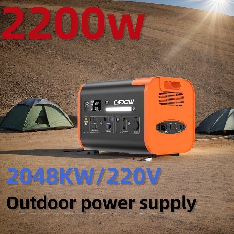 Gerador solar portátil desligado da rede 600W/1000W/1800W/2200W AC 100V-120V/AC 220V-240V