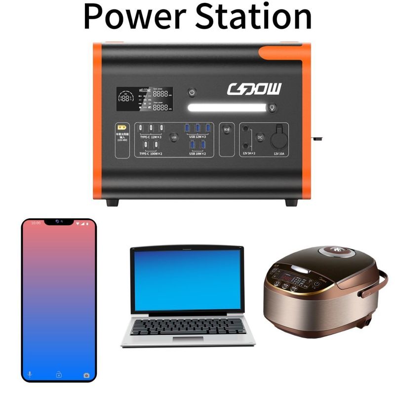 2000W 3000 ciclo vida gerador solar para energia móvel ao ar livre no mercado da Ásia Oriental