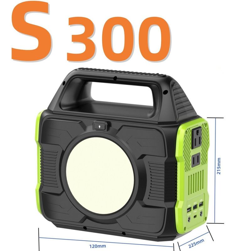 300W Mini Estação de Energia Portátil Poderosa e Personalizavel para backup de energia de emergência