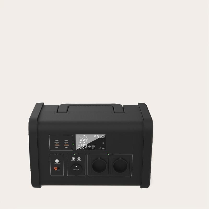 Estação de energia de bateria de lítio em estado de espera 700W para ondas sinusoidais de acampamento ao ar livre e viagens de festa