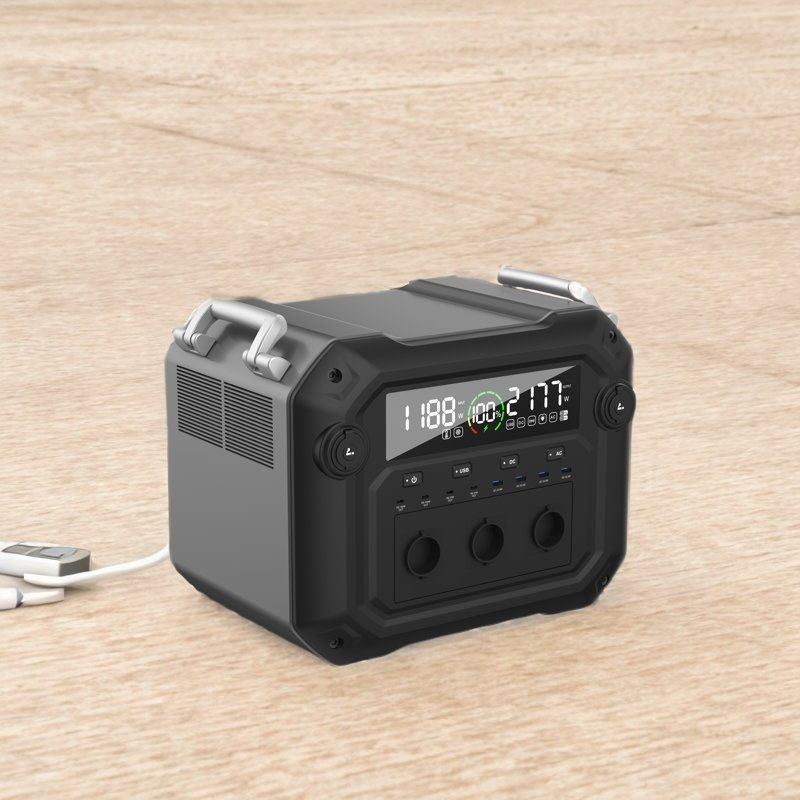 Estação de energia portátil 110V/230V-50Hz/60Hz Gerador solar 2500W 2340wh para domicílio