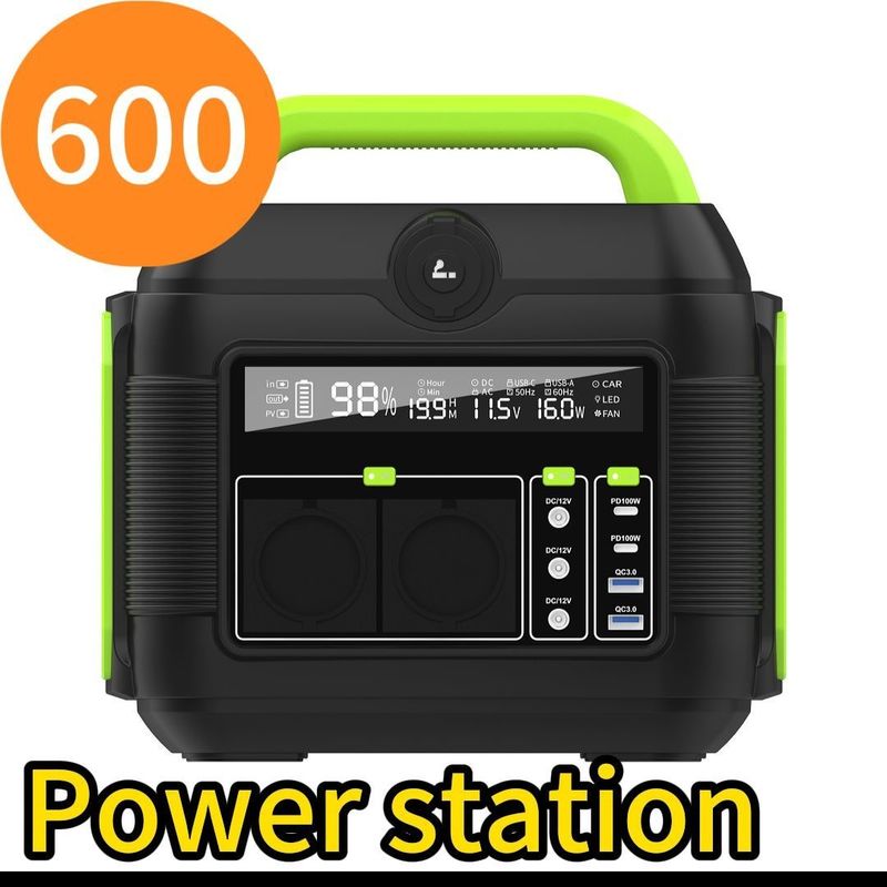 600W AC Output Estação de Energia Portátil da Ásia Oriental Exportador Sistema de Armazenamento de Energia Solar