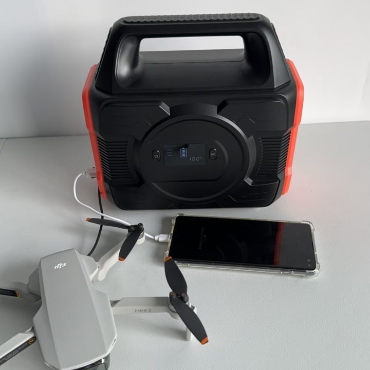 Baterias de lítio ao ar livre Bateria de armazenamento de energia Estação de energia portátil de 300W com MPPT