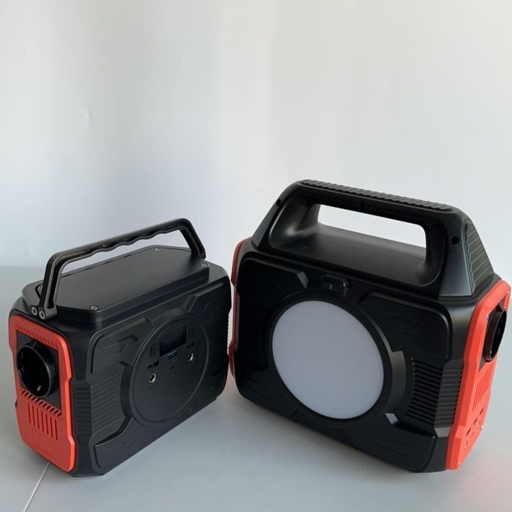 Gerador de bateria de lítio leve de 200 W com saída QC3.0 e entrada/saída tipo C