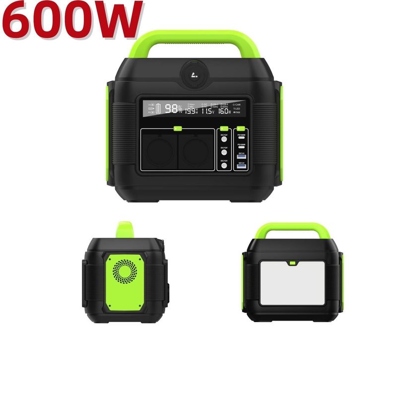 Reciclável 2024 de 600W Central Elétrica para Casa Externa Gerador de Tesouro de Carregamento Solar