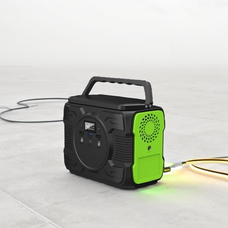 Estação de energia de acampamento portátil 200W Lítio AC DC Output Gerador de energia solar para laptop