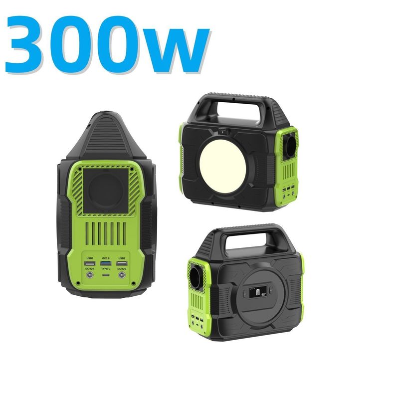 Estação de energia solar de 300W Bateria de 80000mAh Portátil para acampamento ao ar livre Todos compatíveis