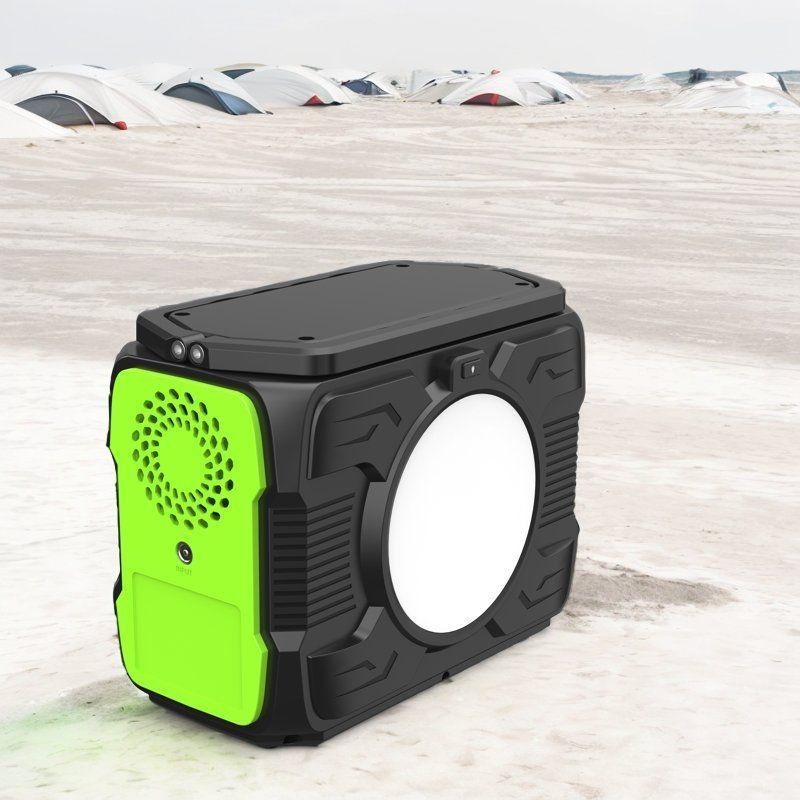 Estação de armazenamento de energia solar portátil com saída AC de 200W e saída USB