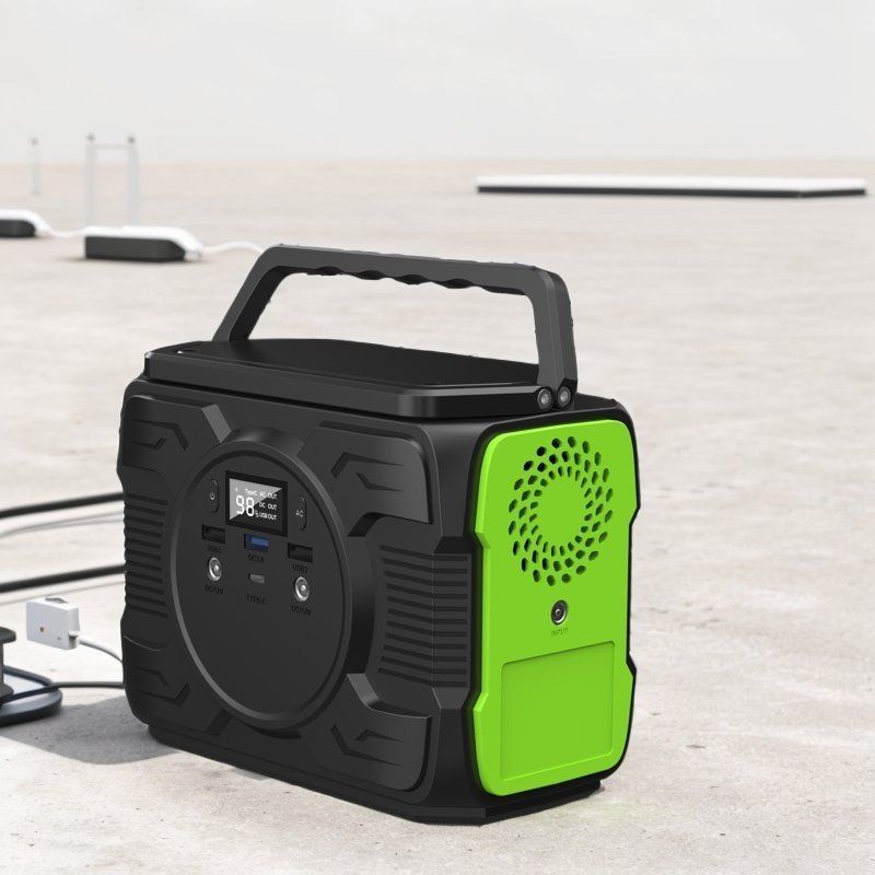 Estação de energia móvel com 5V/2.1A USB1/USB2 Exportação e 12V-16.8V/6A DC1 2 saída