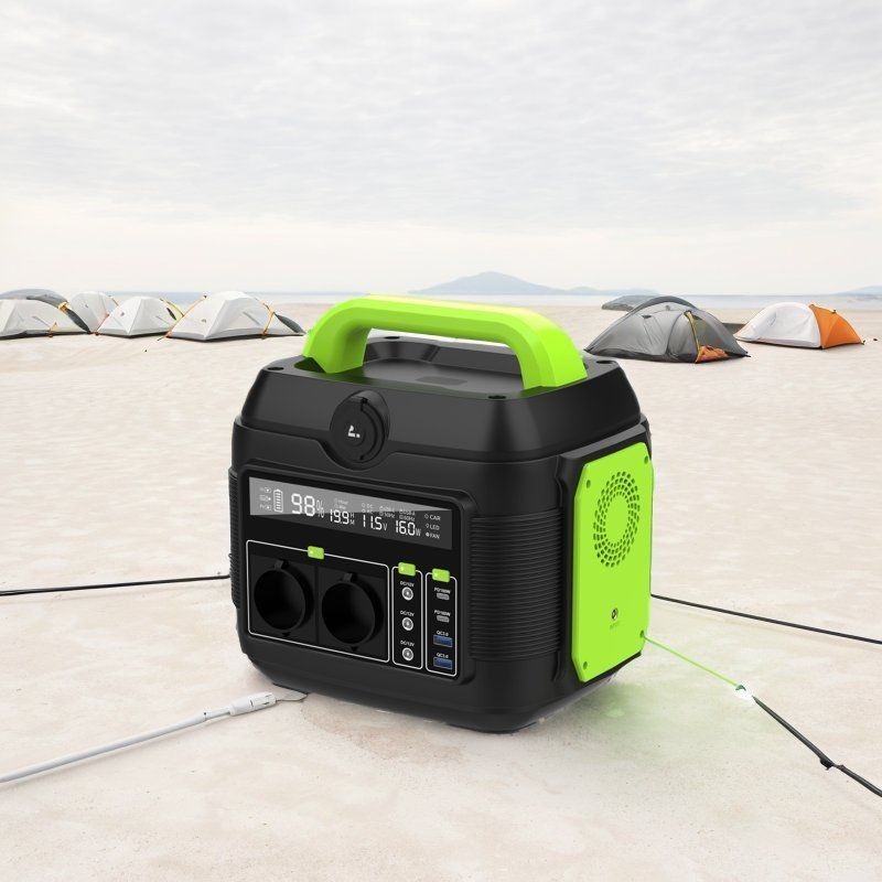 Solução de energia para acampamento ao ar livre Estação de energia de 600W com bateria de lítio e saída S6